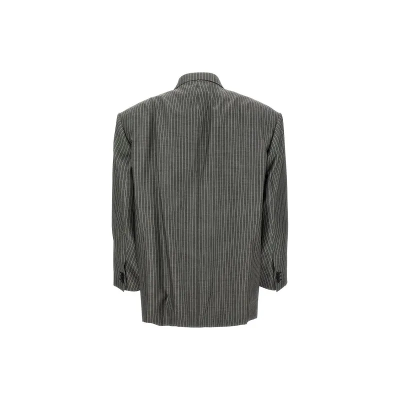 HED MAYNER Pinstripe Double breasted Blazer-1