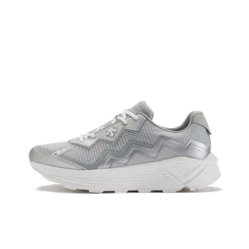 DESCENTE DUALIS Abrasion Resistant Slip Resistant Low Top Casual Shoes Women's Silver
