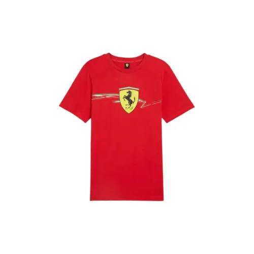 PUMA Race Big Shield T-Shirts Men Red