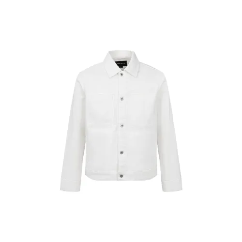 URBAN REVIVO Denim Jackets Men White