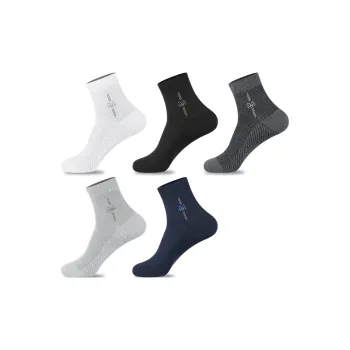H-YXIANG Mid-Calf Socks Men's 5 Pack