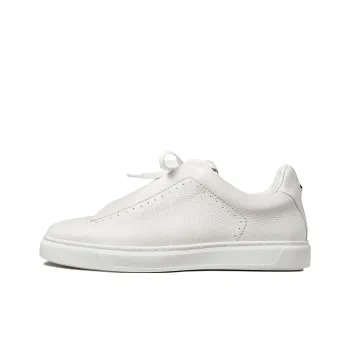THOM WILLS Trendy Versatile White Sneakers Low Top Skateboard Shoes Men's