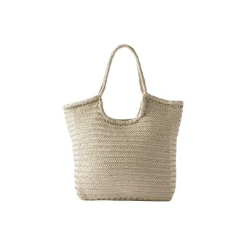 Dragon Diffusion Buffalo Leather Tote Bag, Shopping Bag, Handbag, Shoulder Bag Regular Women's Pearl