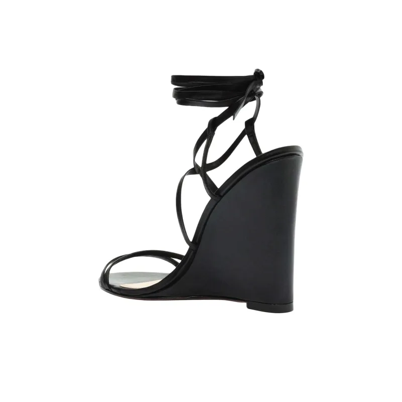 Schutz Deonne Strap Sandals 10.5cm Women's Black-3