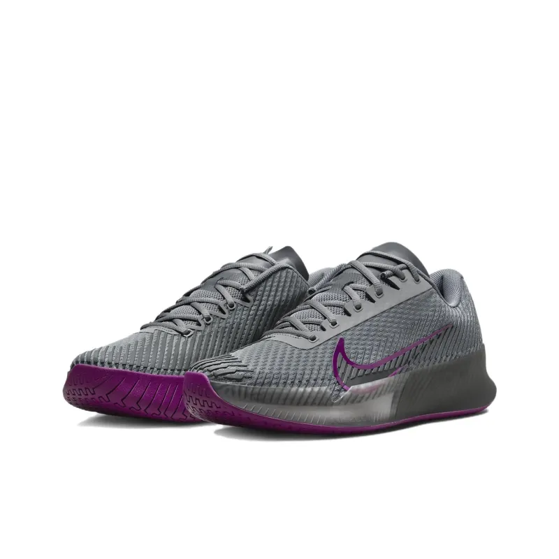 Nike Air Zoom Vapor 11 Anti Slip Wear Resistant Low Top Tennis Shoes Men's Gray Purple-2