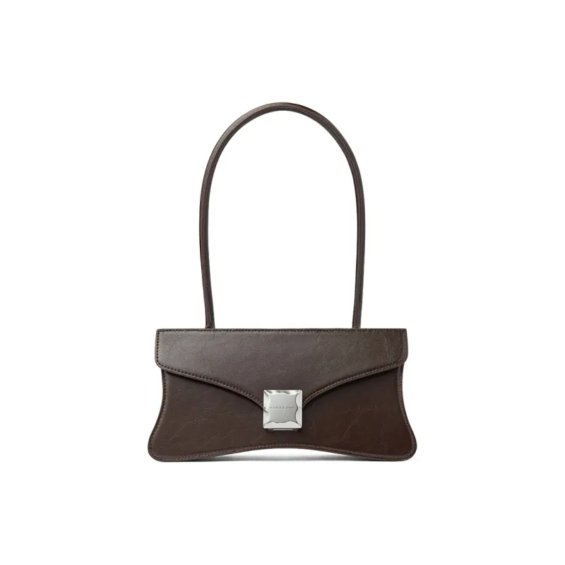 FIEDLE&SISSI Genuine Leather Handbag, Shoulder Bag Regular Women's Piano Black-3