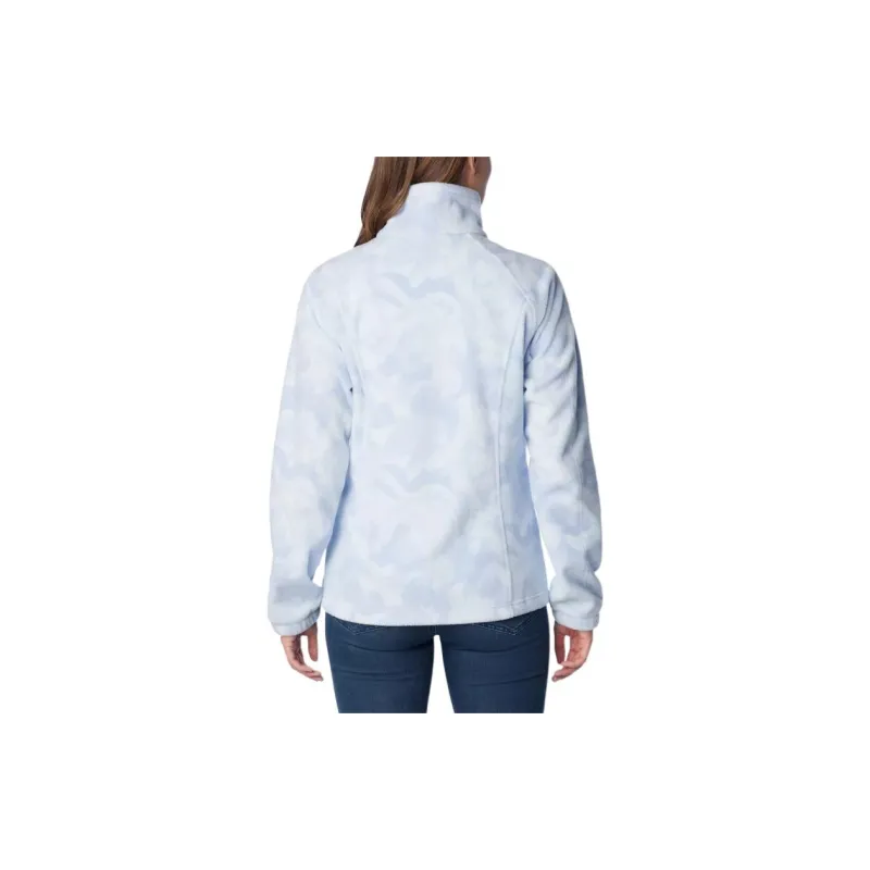 Columbia Women's Benton Springs™ Printed Full Zip Fleece Jacket Jackets Coats Women's Blue-1