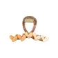 Light Orange Heart Claw Clip