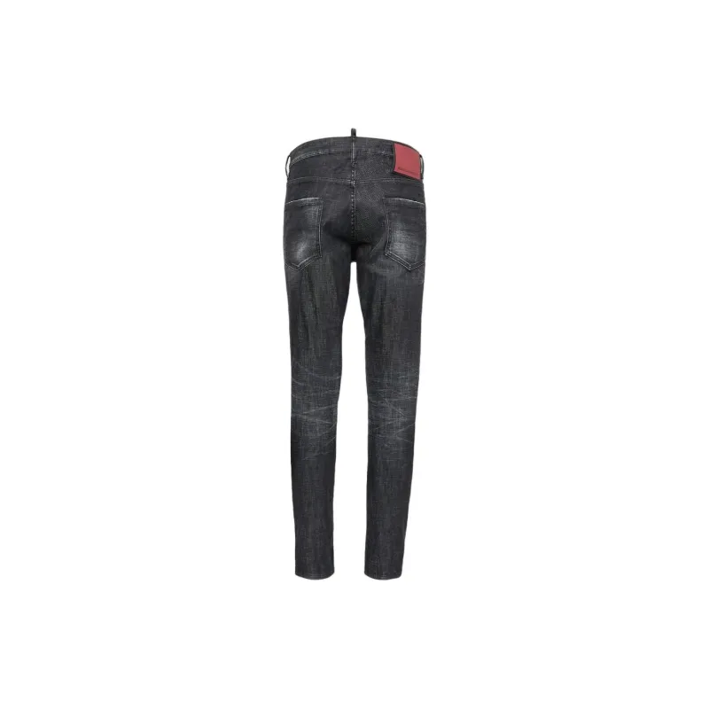 Dsquared2 Slim Fit Distressed Cropped Jeans-1