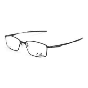 Oakley Titanium Rectangular Eyeglass Frames Unisex Black