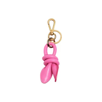 Jacquemus Metal Calf Leather Keychains Women's Pink