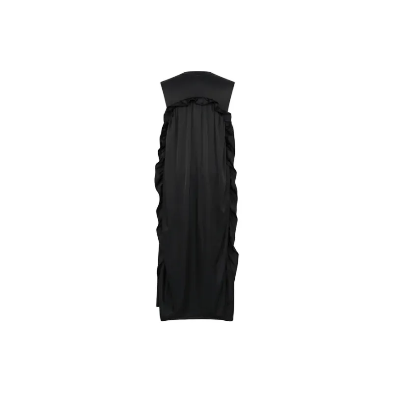 MEIYANG Sleeveless Dress Women's Black-1