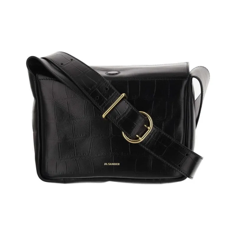 JIL SANDER Embossed Messenger Bag-0