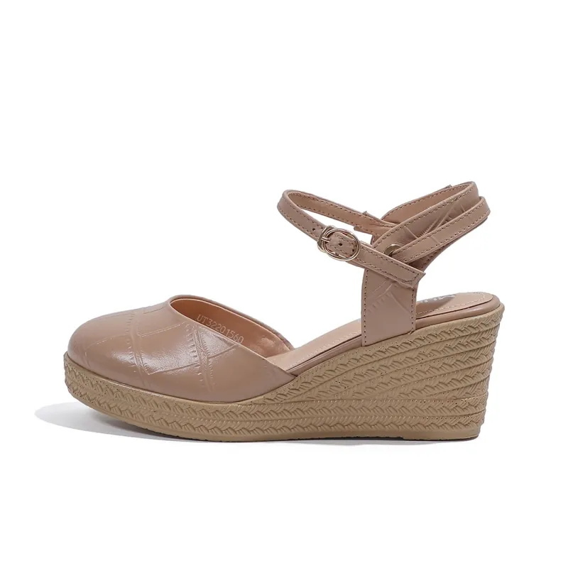Mulinsen Strap Sandals 7cm Women's Nude-0
