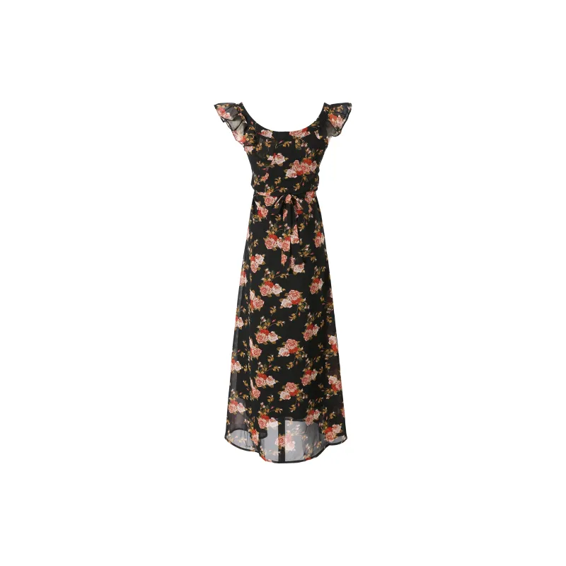 Zukizuki Slip Dresses Women's Black-1