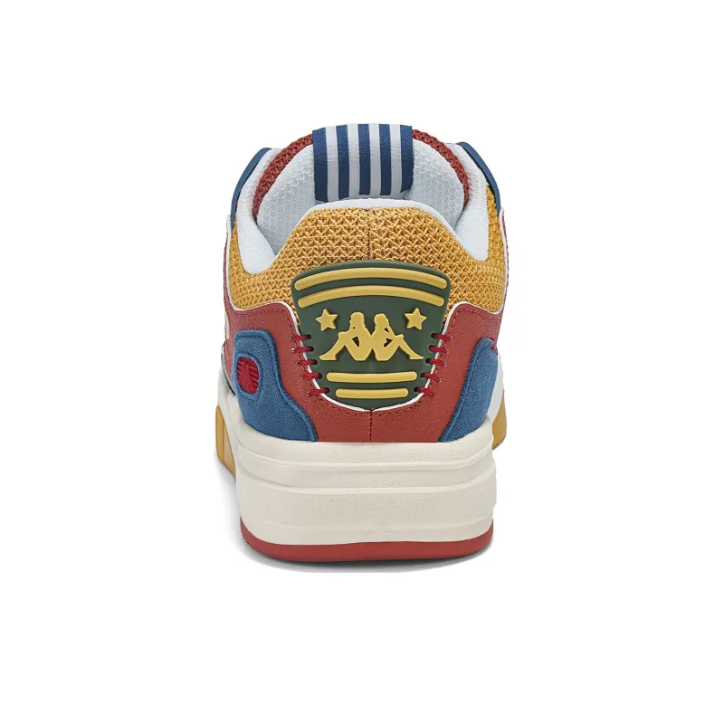 Kappa Anti Slip Wear Resistant Low Top Skateboard Shoes Unisex Light Malt Yellow-4
