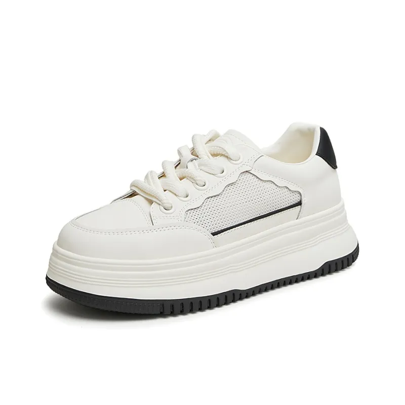 TATA Skateboard Shoes Women's Low Top Solid Color-1