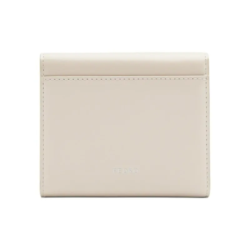 PEDRO Calfskin Wallet Women's Cream-2