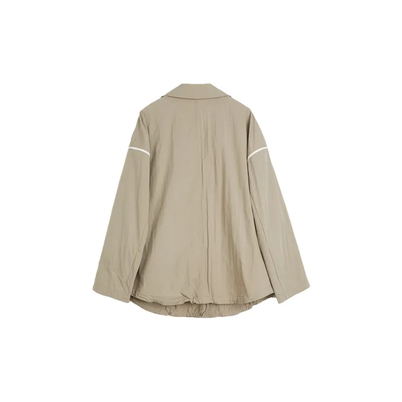 ELLE Trench Coat Women's Khaki Green-1