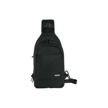 BACKSTAGE Fabric Small Crossbody Bag Sling Bag Crossbody Bag Regular Men's Black/Dark Blue