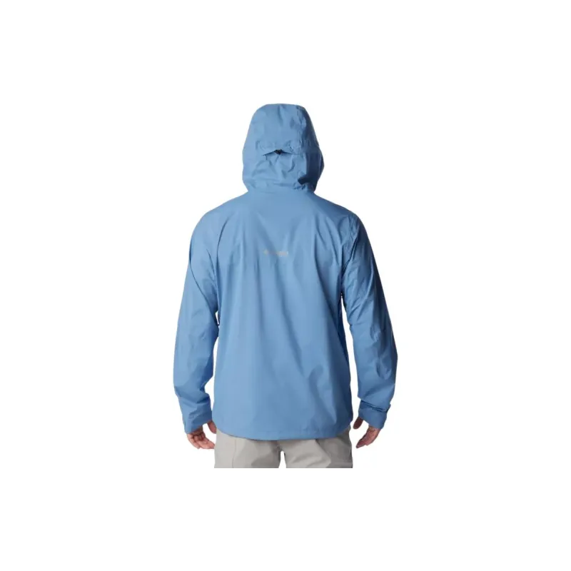 Columbia Men's Ampli-Dry™ II Waterproof Hiking Shell Jacket Jackets Coats Men's Light Blue-1