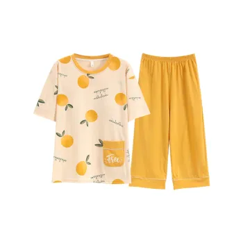 FENTENGCARE Pajama Set Women's Mustard Yellow