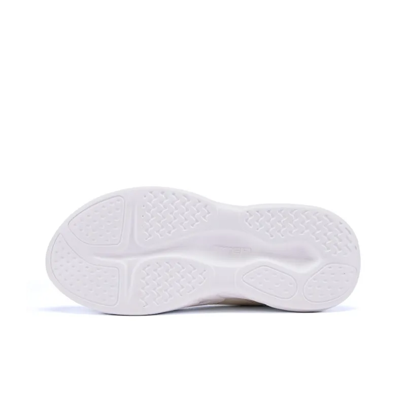 XTEP Cushioning Anti Slip And Wear Resistant Low Top Running Shoes Women's Sail White Iris Purple-4