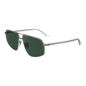 CALVIN KLEIN Metal Irregular Shape Sunglasses Men's Silver