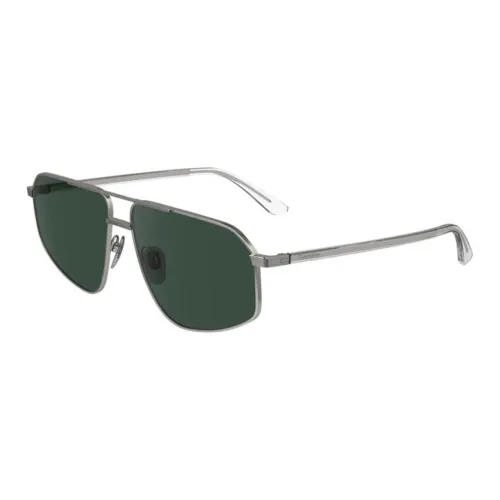 CALVIN KLEIN Metal Irregular Shape Sunglasses Men's Silver