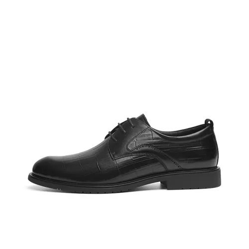 RED DRAGONFLY Dress Shoes Men Low-Top Black