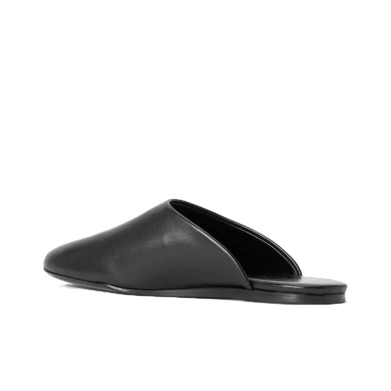 Staud Wrap-toe Slippers Women's Black-3