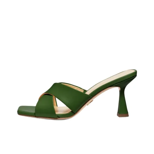 MICHAEL KORS Clara Abrasion-Resistant Slide Slippers Women's Jasper