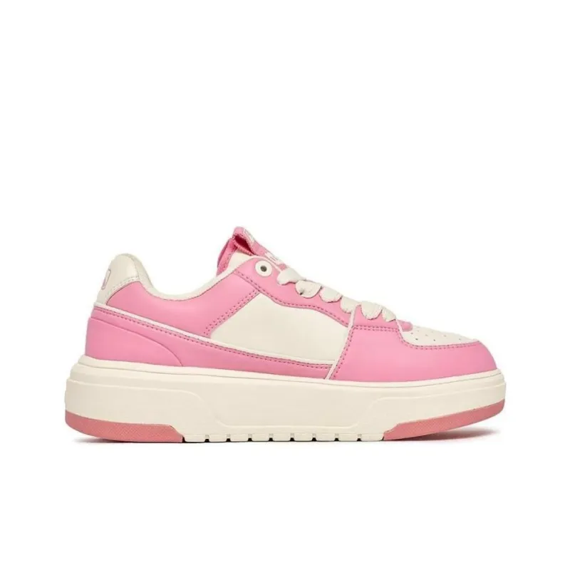 MLB Chunky Liner Basic Slip Resistant Cushioning Wear Resistant Low Top Skateboard Shoes Unisex Pink-1