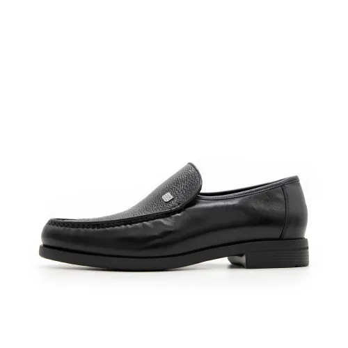 Satchi Business Formal Slip-on Leather Shoes Men's Black