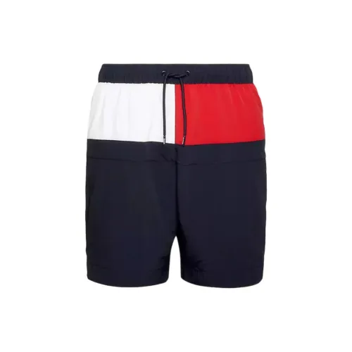 Tommy Hilfiger Beach Shorts Men Navy Blue Multicolor