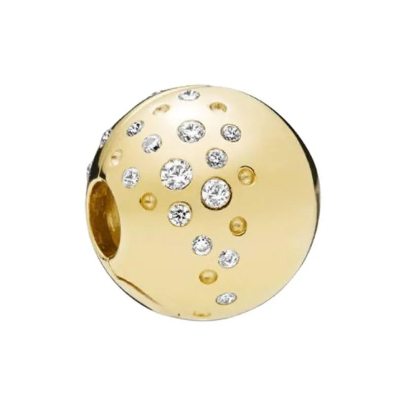 Pandora 925 Sterling Silver Charms / Pendants Women's Gold-0