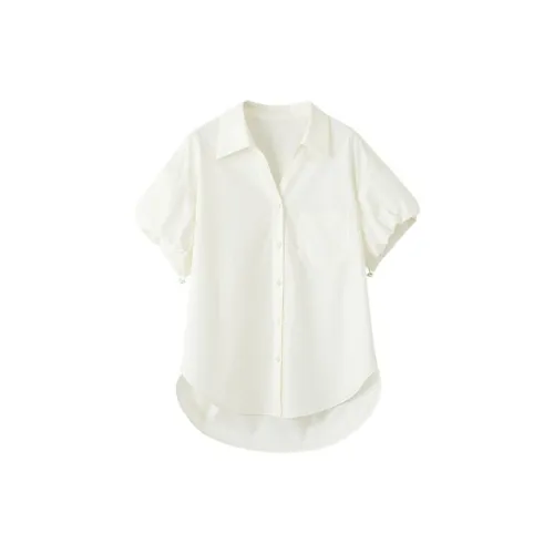 HDFULERN Shirts Women's Beige