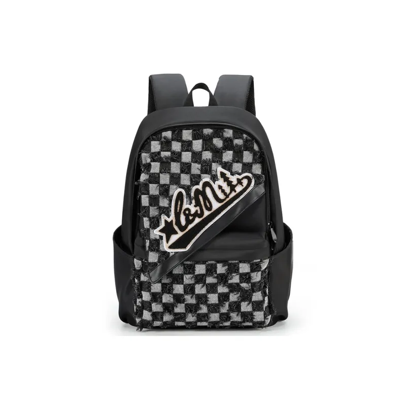 L&M Oxford Laptop Backpack Regular Unisex Black-2