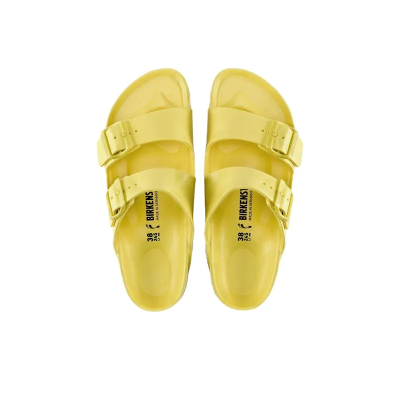 Birkenstock Arizona Abrasion-Resistant Slide Slippers Unisex Yellow Narrow Fit-3