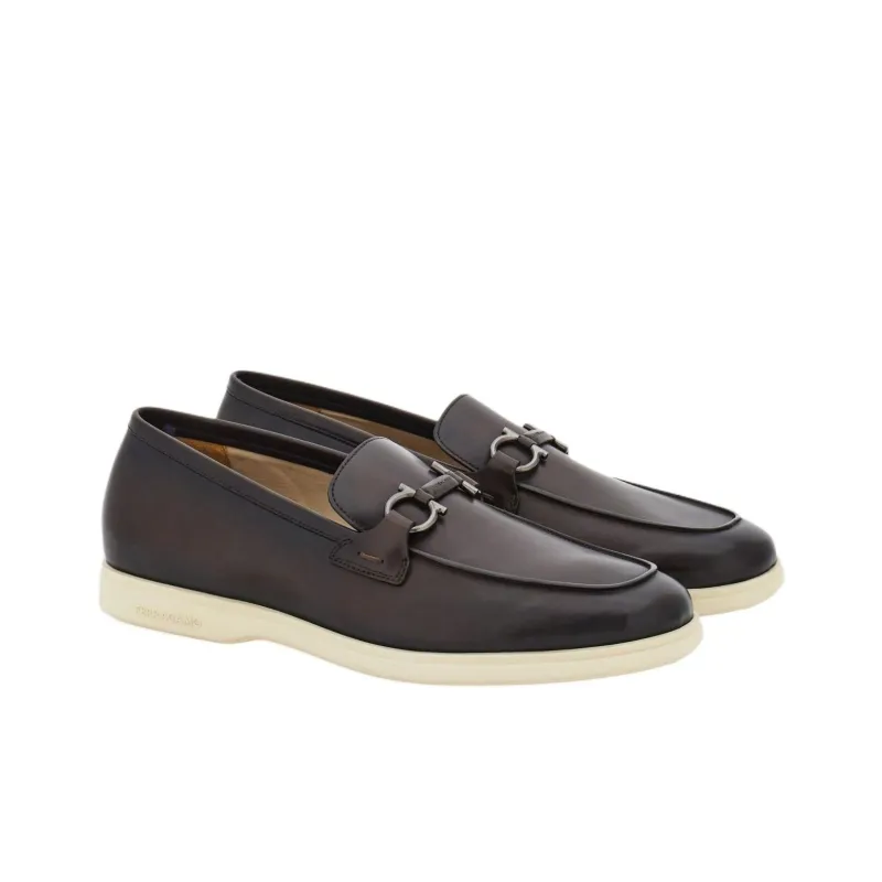 FERRAGAMO GANCINI Loafers Men's Brown-2