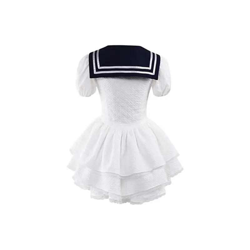 Incolore Short Sleeved Dresses Women's White-1