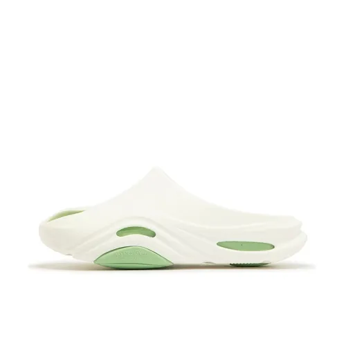 361° Slide Slippers Women's Feather White/Prunus Green