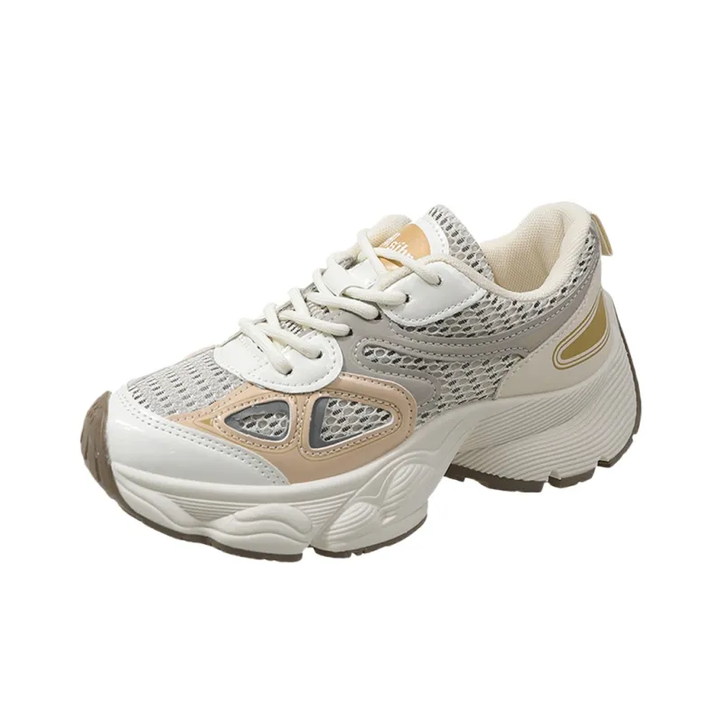 Luji Chunky Sneakers Women's Low Top Blue/Khaki-4