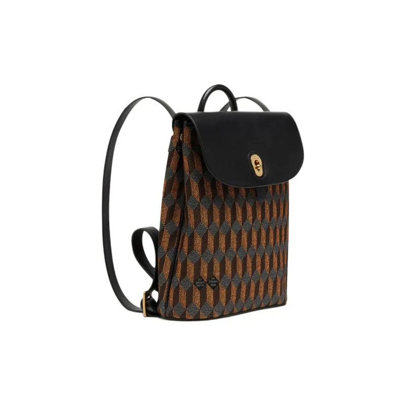 AU DEPART Calfskin Backpack Women's Orange-1