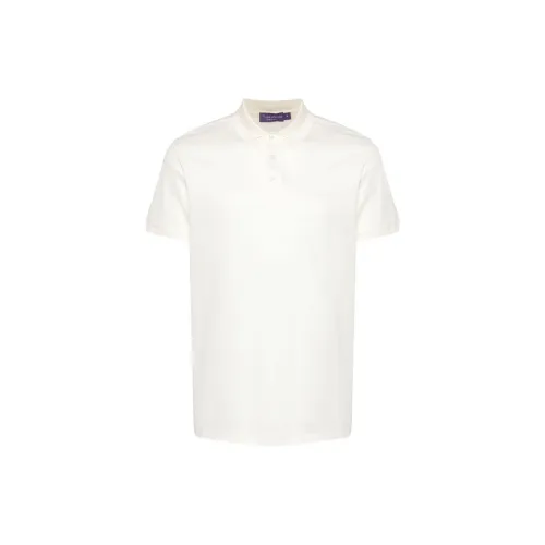 Ralph Lauren Purple Label Polo Shirts Men Ivory