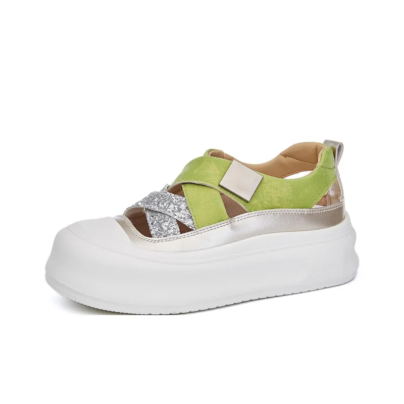 La Chapelle Anti Slip Wear Resistant Low Top Casual Shoes Women's-5