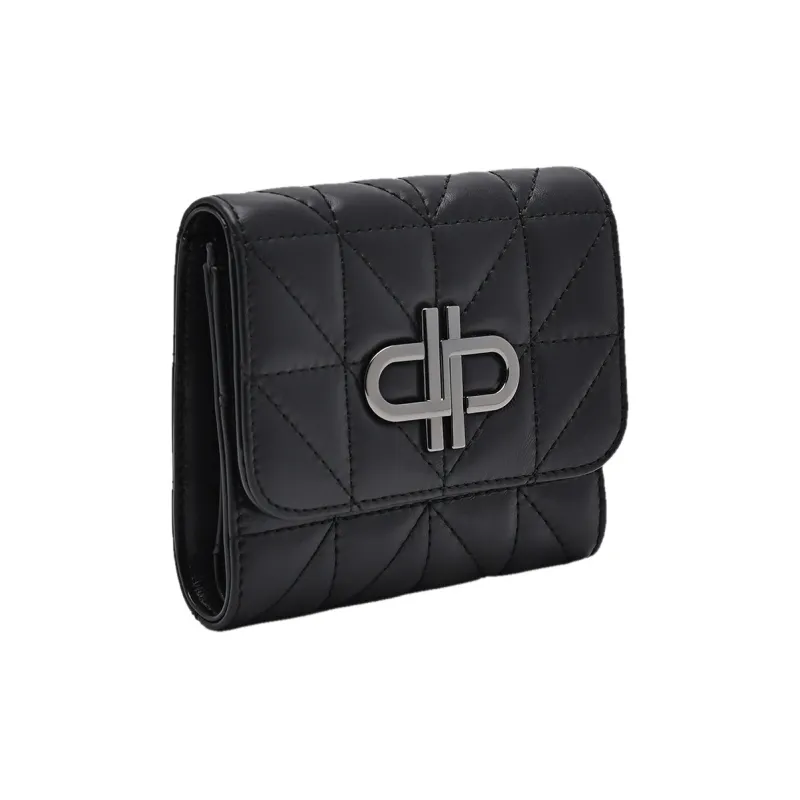 PEDRO Calfskin Wallet Women's Black/Nude/Purple-1