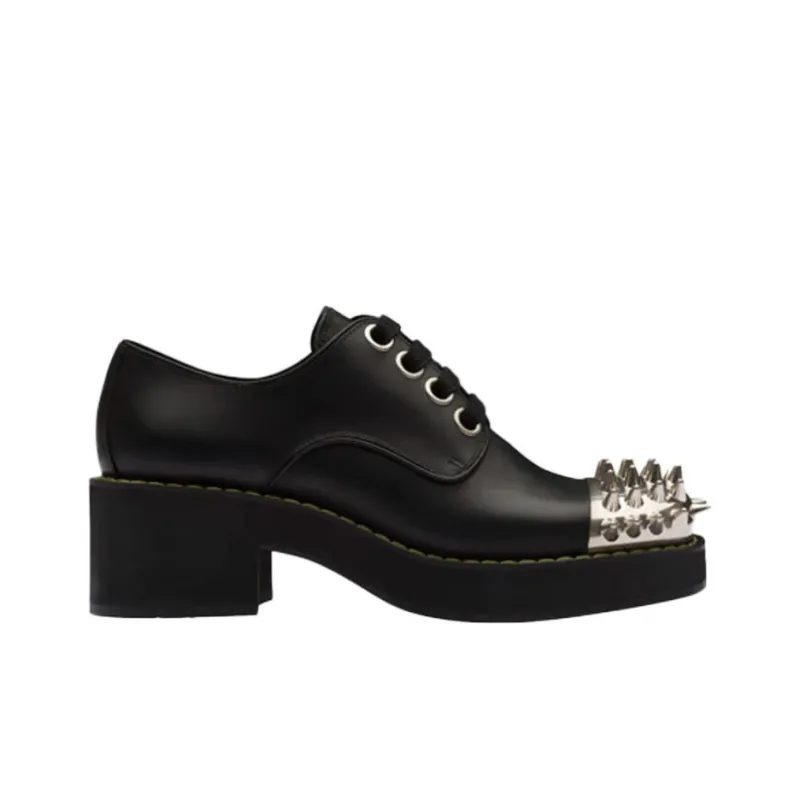 MIU MIU Casual Shoes Women's Black Silver-1