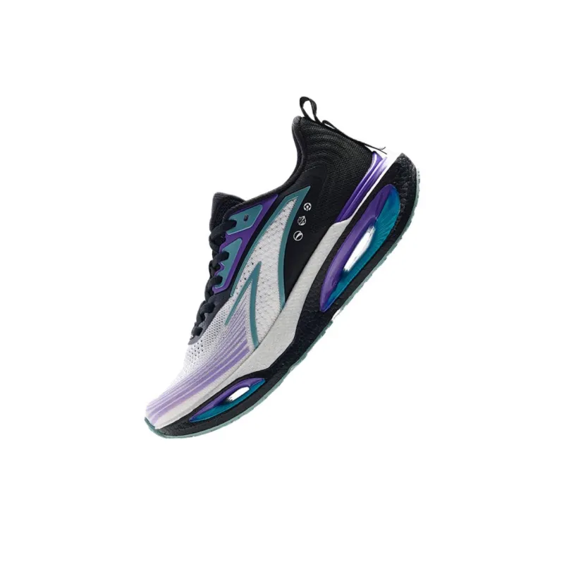 Anta Hole Cushioning, Wear Resistant Low Top Running Shoes Men's Gray Purple-1