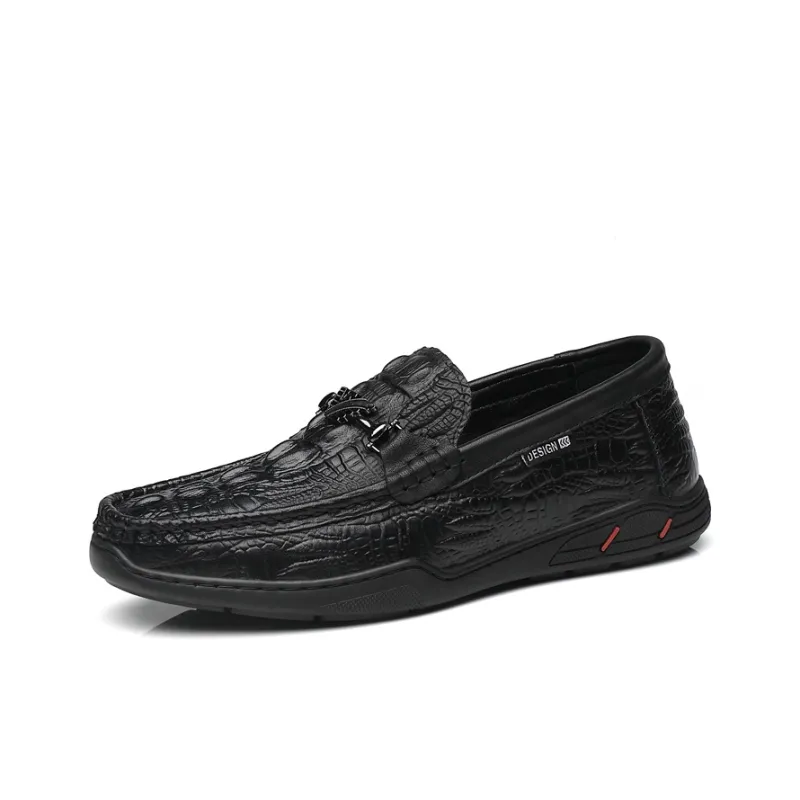 KJ Gommino Loafers Men Black-0